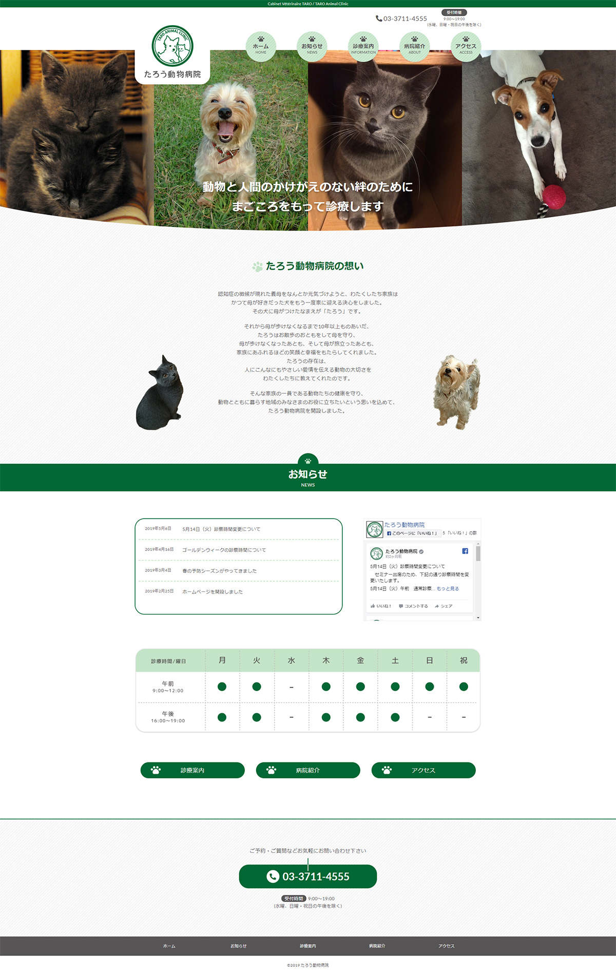 動物病院WEBサイト